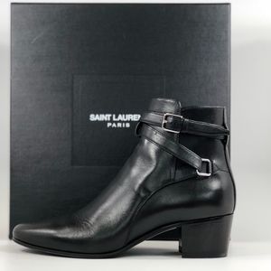 YSL Jodhpur Mid Heel Ankle Boots